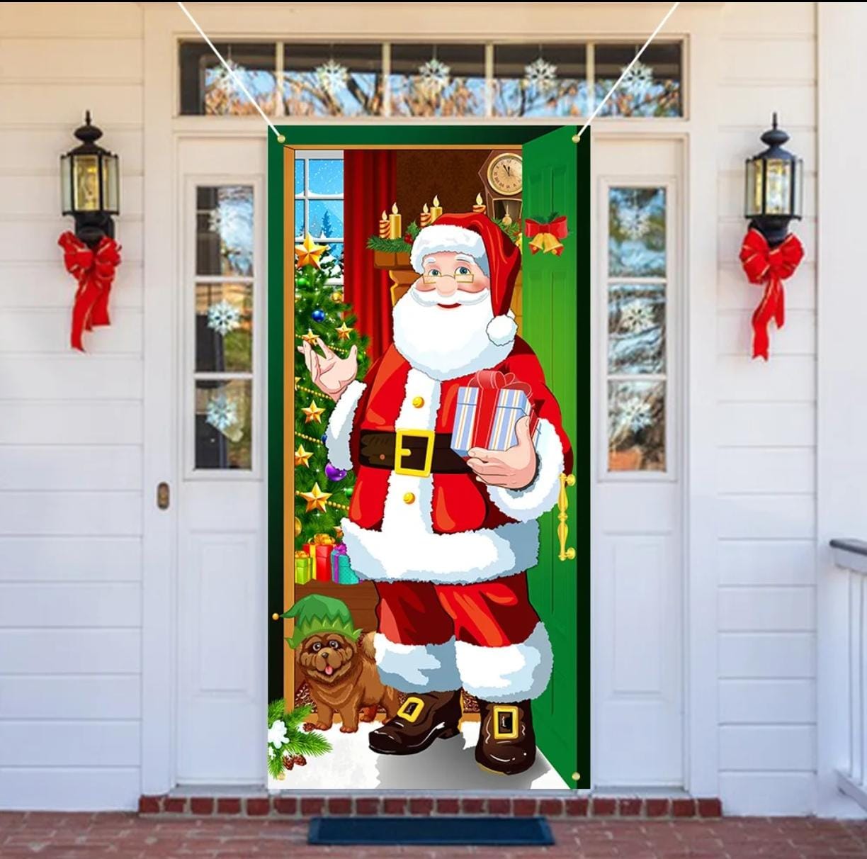 🎄 FUNDA NAVIDEÑA PARA PUERTA PRINCIPAL O DE INTERIOR 🎅 | Dale la Bienvenida a la Navidad | Tiendas Victoria Brickmann