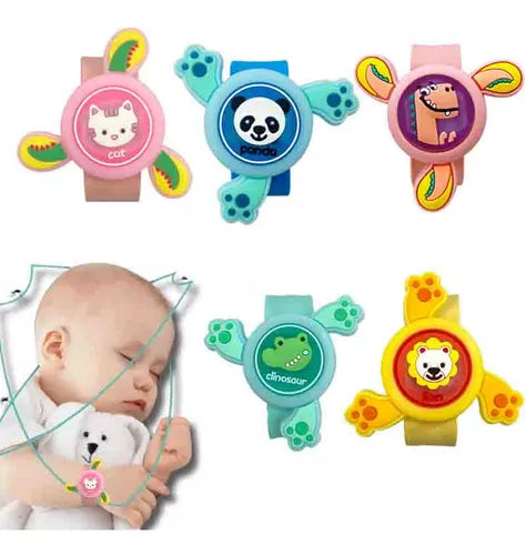 🛡️ PROTEGE A TU FAMILIA ESTA PRIMAVERA Y VERANO – PACK x3 PULSERAS ANTIMOSQUITOS GIRATORIAS CON LUZ LED 🌿 TIENDAS VICTORIA BRICKMANN